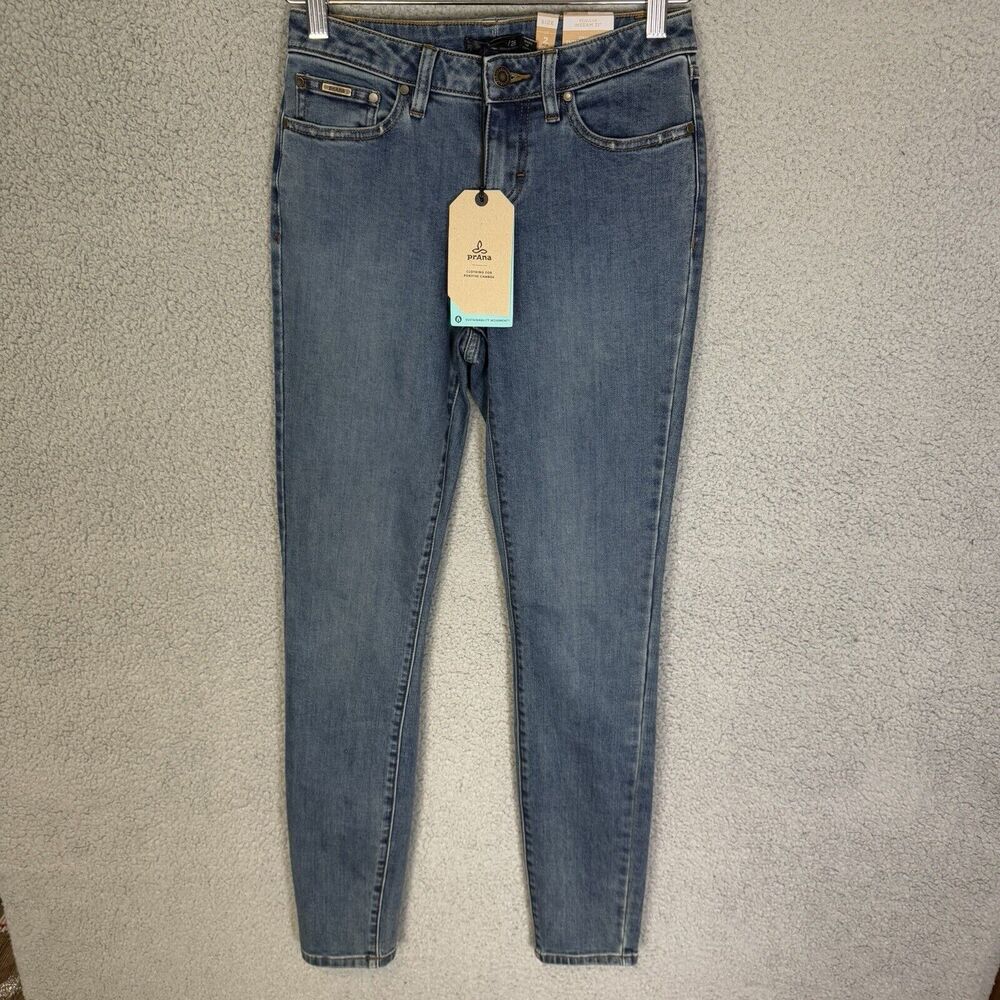 Prana Jeans Womens 2/26 Blue Sienna‎ Jean Outdoor Casual Skinny Stretch Denim